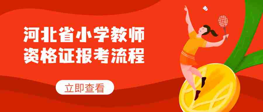 河北省小學(xué)教師資格證報考流程
