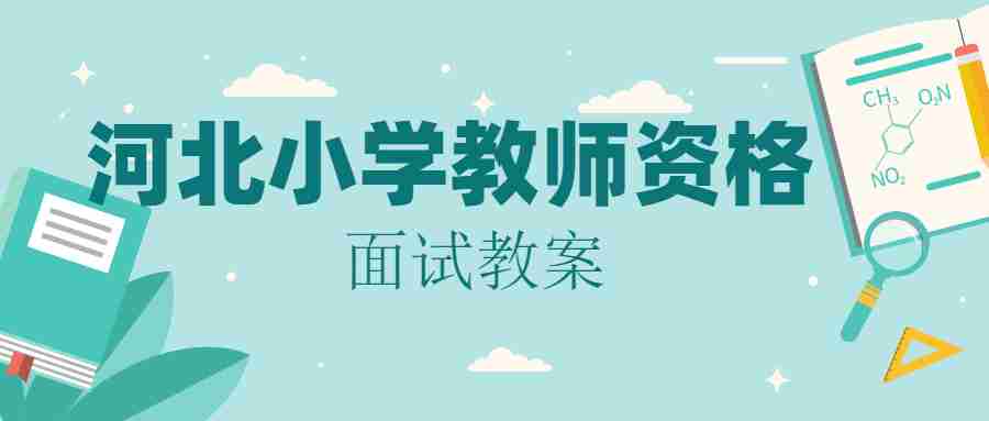 河北小學(xué)教師資格面試教案
