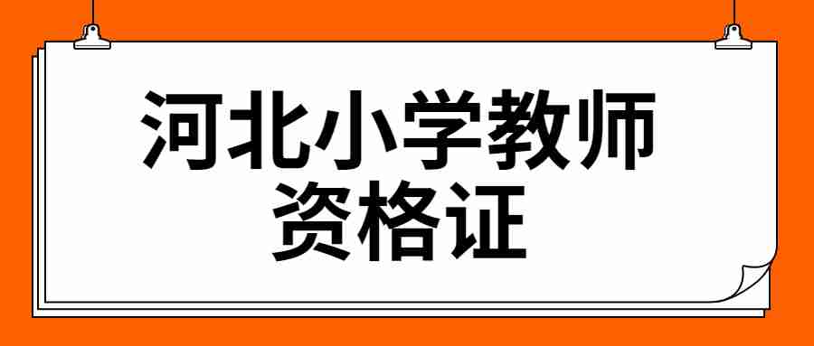 河北小學(xué)教師資格證