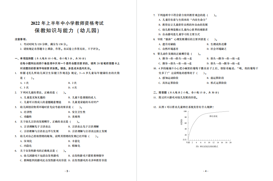河北幼兒教師資格證